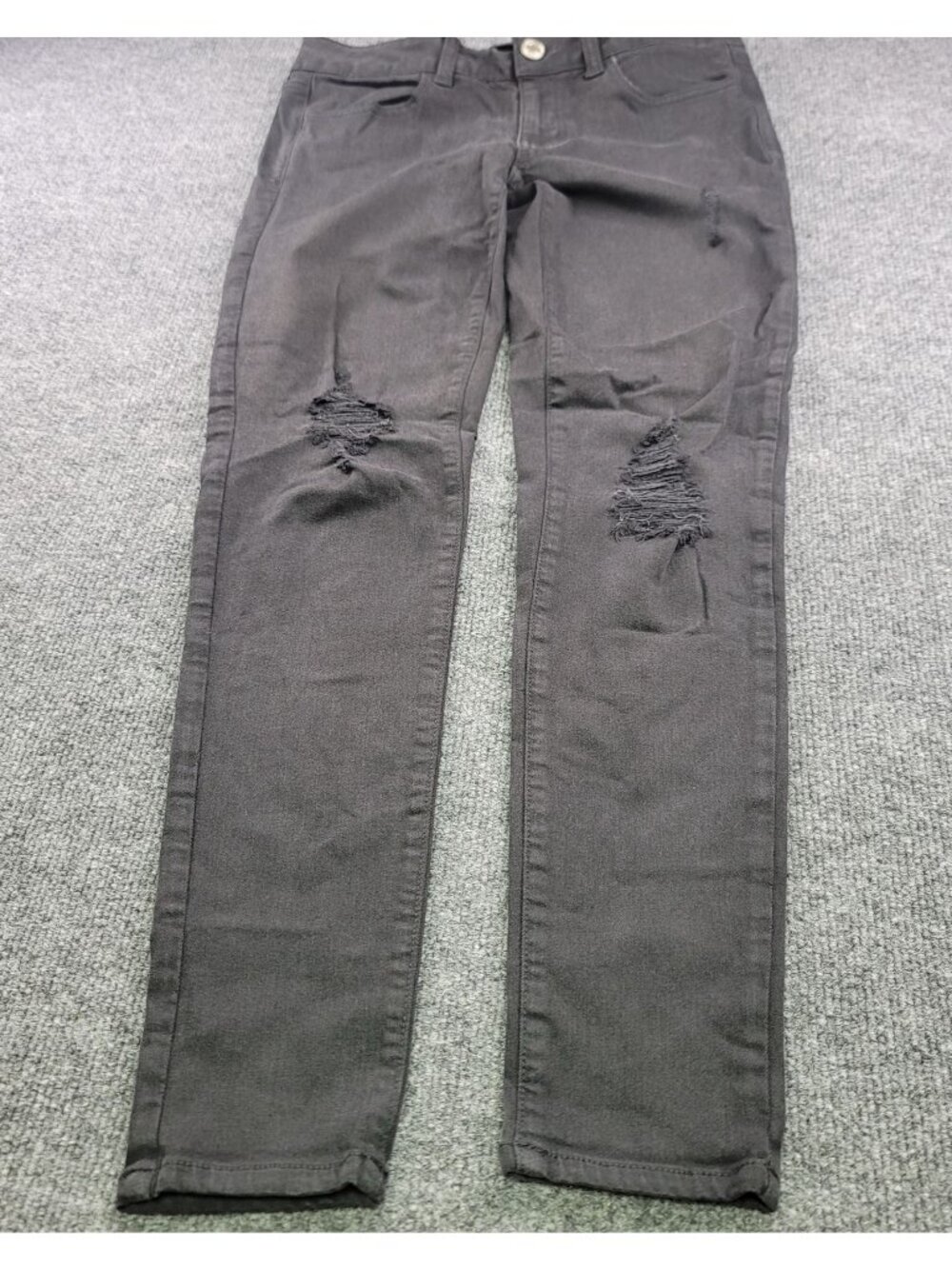 American Eagle Super Stretch X Jegging 4 Black Distressed 90s Grunge Streetwear